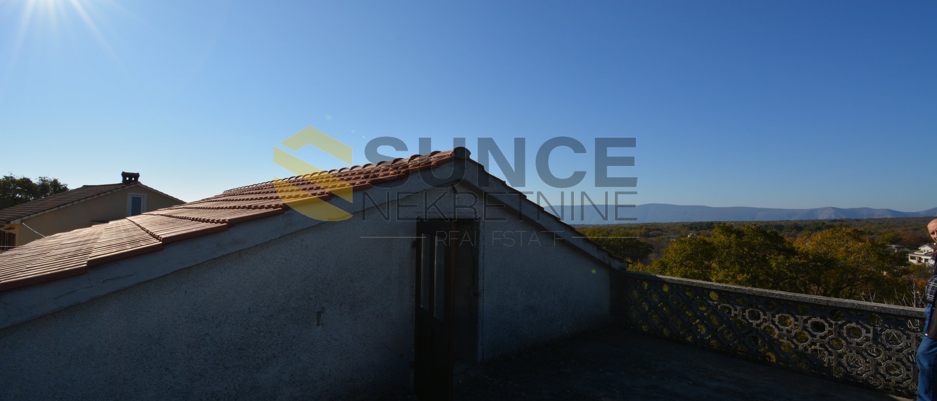 Krk detached old stone house with open views!