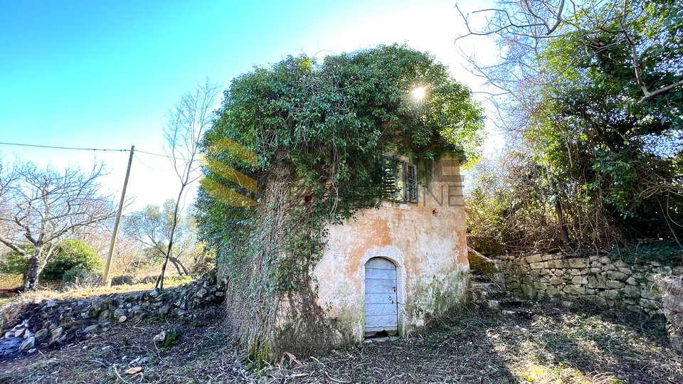 Otok Krk, ruševna samostojeća kamena  kuća na lijepoj poziciji!
