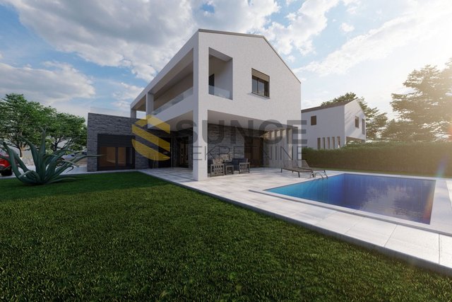 Malinska, neues modernes Einfamilienhaus von 156m2 mit Pool und gepflegtem Garten!