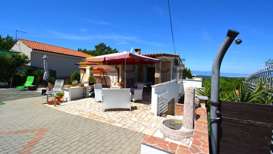 The island of Krk, beautiful family house in a quiet position overlooking the sea!