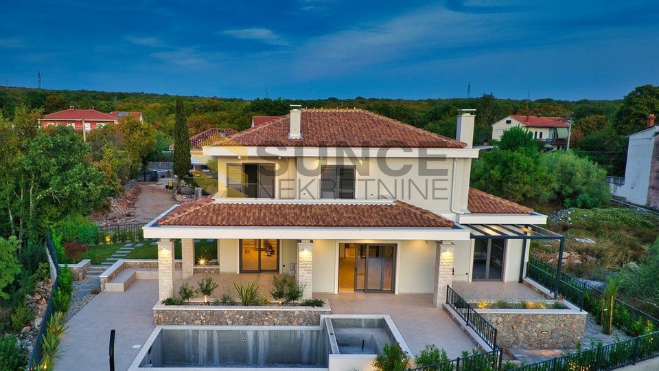Malinska, a beautiful new villa in Mediterranean style in a beautiful and peaceful location!