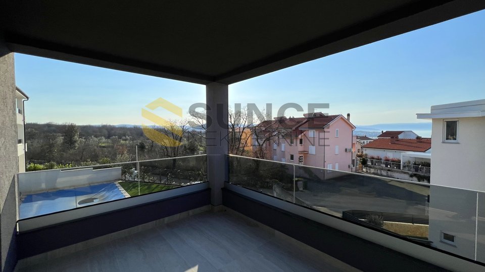 MALINSKA, NEW APARTMENT OF 68 M2 ON THE FIRST FLOOR! SEA VIEW!