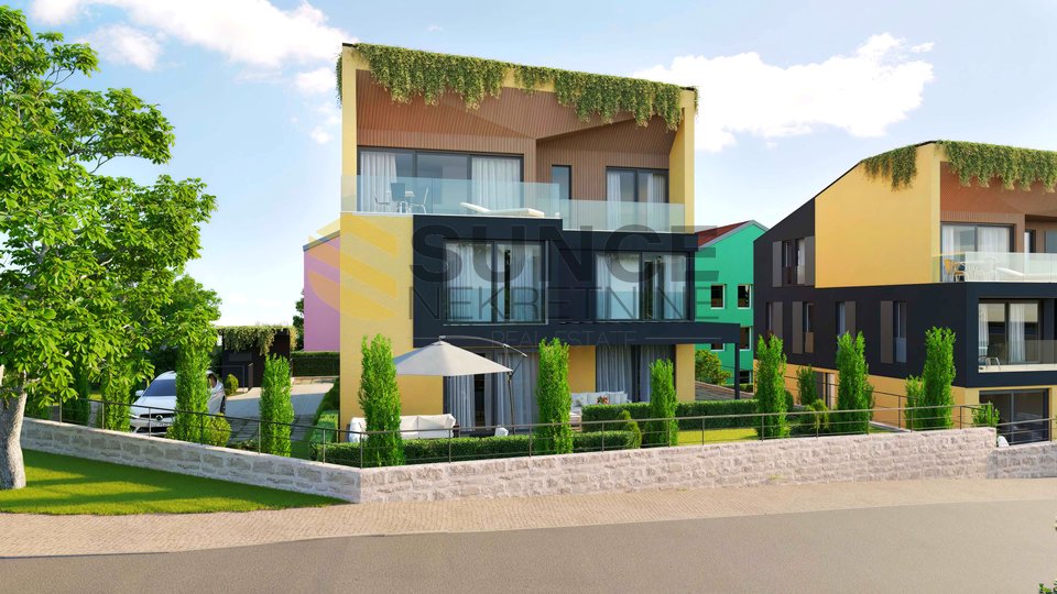 L'isola di KRK, la città di Krk, un nuovo moderno appartamento a due piani con giardino!