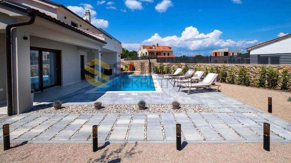 THE ISLAND OF KRK, beautifully furnished villa with a pool in a beautiful and quiet location!