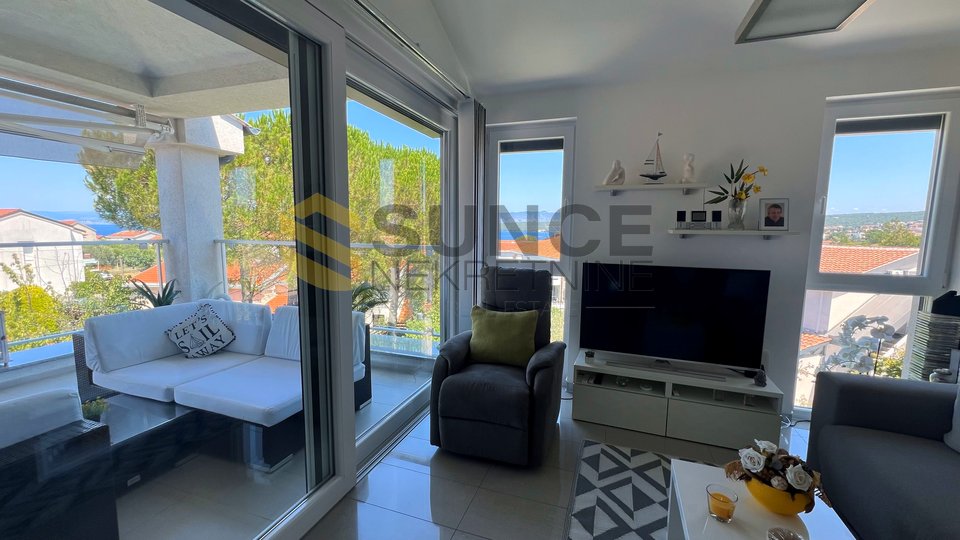 Malinska, surroundings modern apartment with its own garden near the sea!