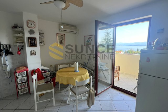 Malinska Vantačići furnished apartment with sea view!