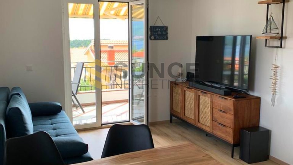 City of Krk, newly renovated and furnished apartment in the center with a view!